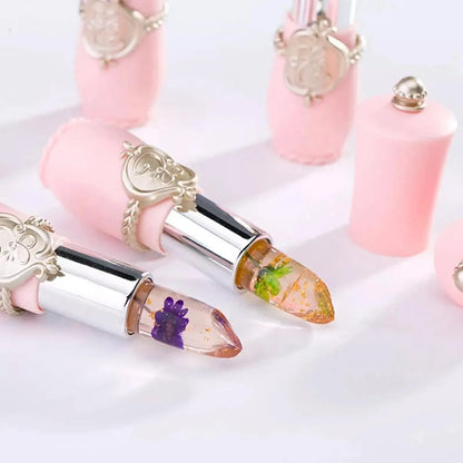 Peach Color Lip Balm Crystal Temperature Change Lipstick Girl Moisturizing LongLasting Lip Gloss Makeup Lip Care Repair Cosmetic