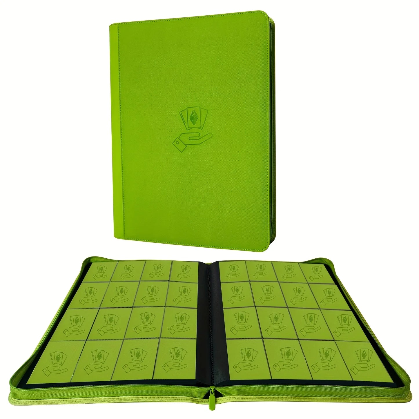 16 Pocket Card Binder, 1000+ Trading Card Album Folder, Side Loading Ringless Card Collection Binder for TCG,Game,Sports