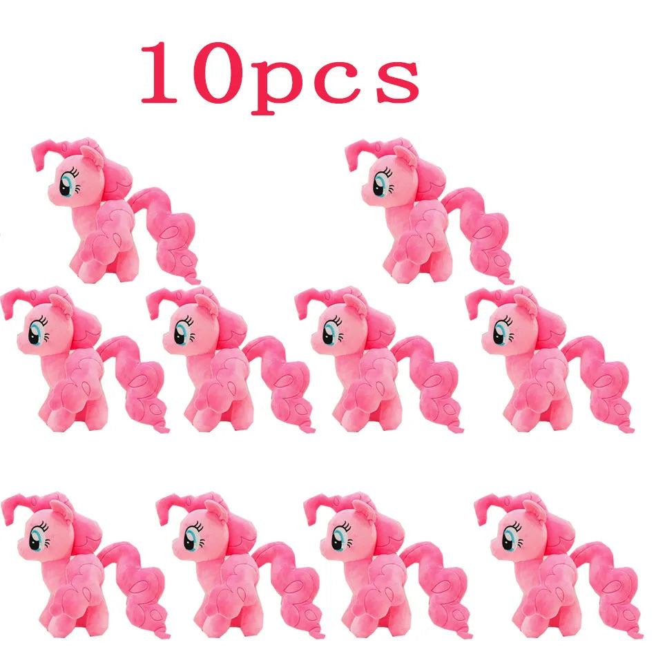 2026HotNew My Little Pony Plush Toys Twilight Sparkle Pinkie Pie Rarity Fluttershy Applejack Rainbow Dash Stuffed Doll Xmas Gift