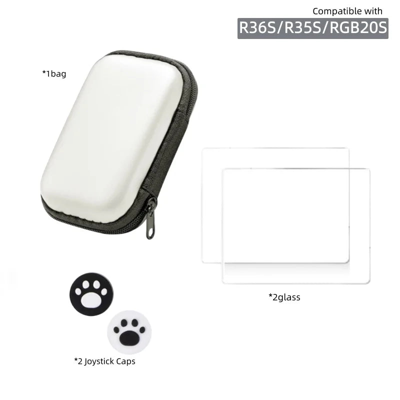 BOYHOM R36S Original Tempered Glass for 3.5Inch Player Games for RGB20S R35S Screen Protector Cover Film