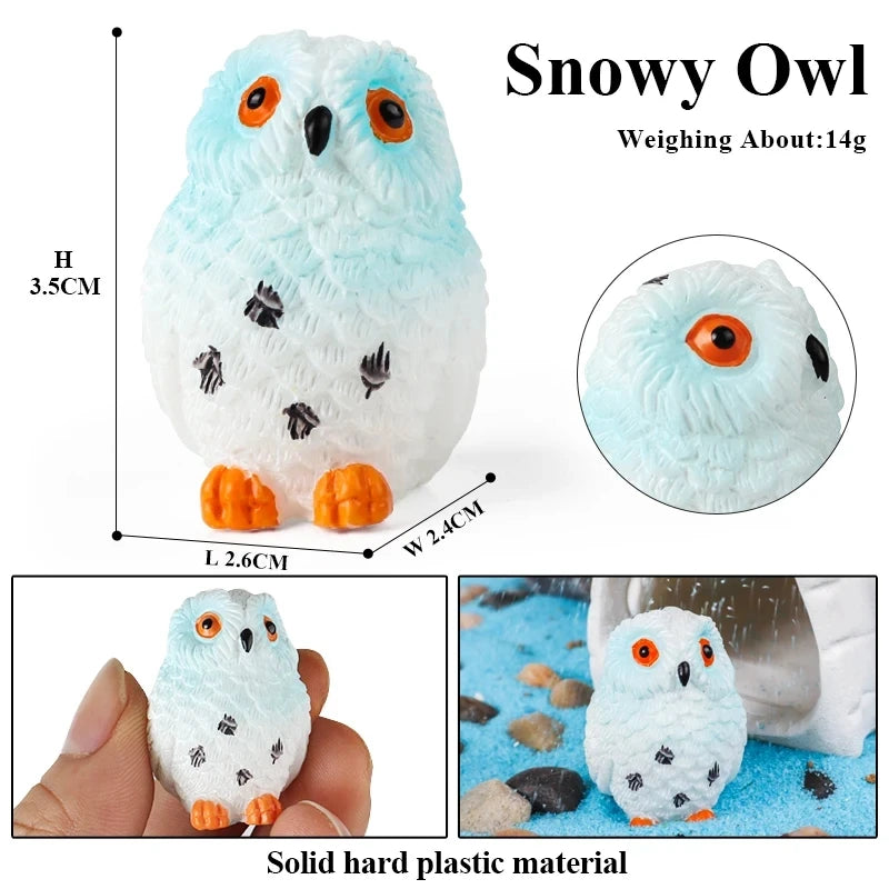 Oenux Arctic South Pole Animals Simulation Penguins Polar Bear Wolf Beluga Whale Action Figures Model Figurine PVC Kid Toy Gift