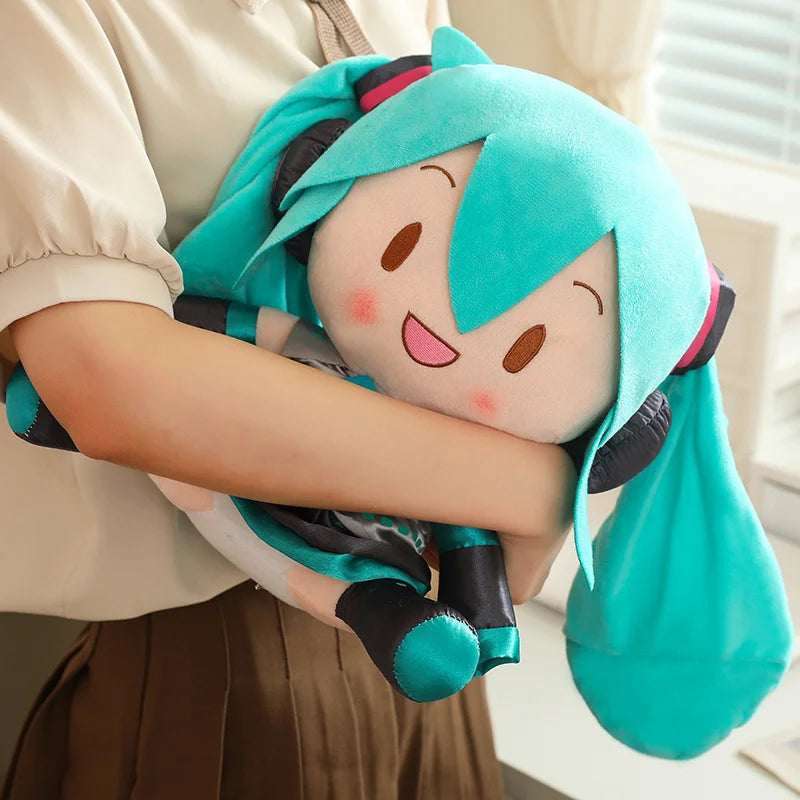 32cm Cute Hatsune Miku Plush Toy Kawaii Anime Miku With Bow High Quality Plushies Home Decor Soothing Plushie Birthday Gift Girl
