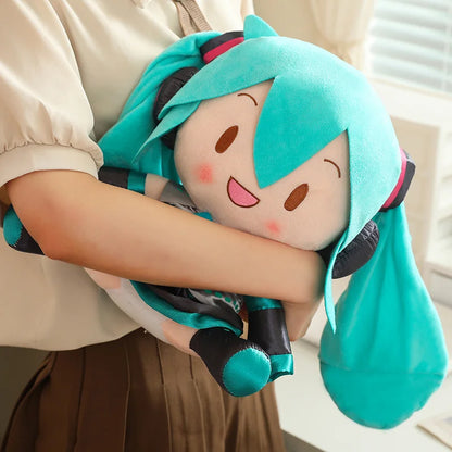 32cm Cute Hatsune Miku Plush Toy Kawaii Anime Miku With Bow High Quality Plushies Home Decor Soothing Plushie Birthday Gift Girl