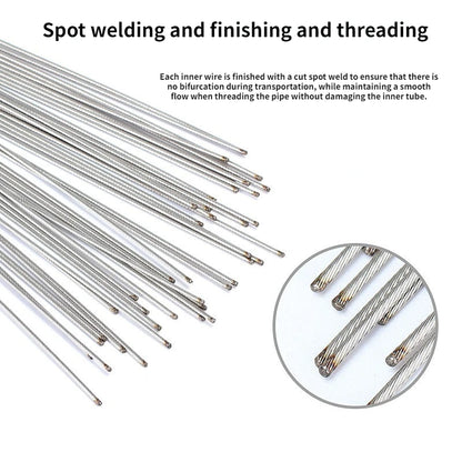 5/10PC 1.7/2M MTB Bicycle Brake Line Bike Stainless Steel Gear Shift Cable Road Bike Speed Line Fixed Gear Inner Cable Line Wire