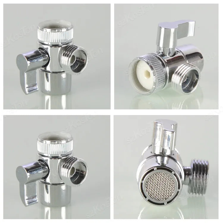 Faucet Switch Adapter Kitchen Sink Splitter Diverter Valve Water Tap Sprayer Connector Toilet Bidet Shower Bathroom Accessories