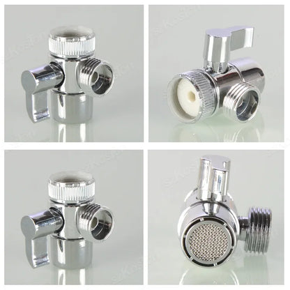 Faucet Switch Adapter Kitchen Sink Splitter Diverter Valve Water Tap Sprayer Connector Toilet Bidet Shower Bathroom Accessories